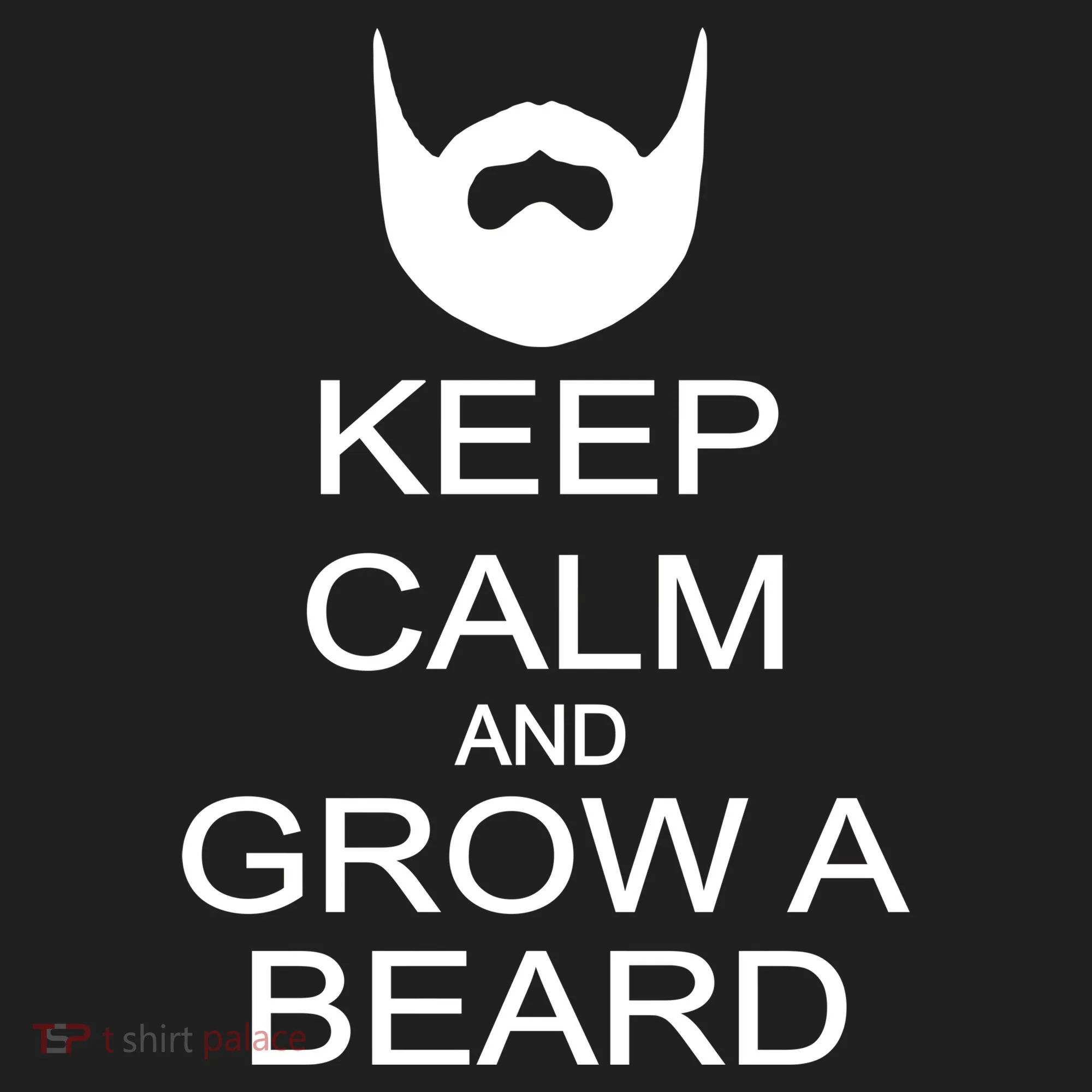 Keep Calm and Grow a Beard Golf Towel