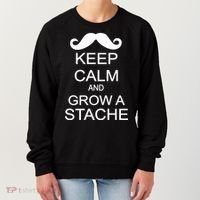 Keep Calm and Grow A Stache Women's Sweatshirt thumb 0