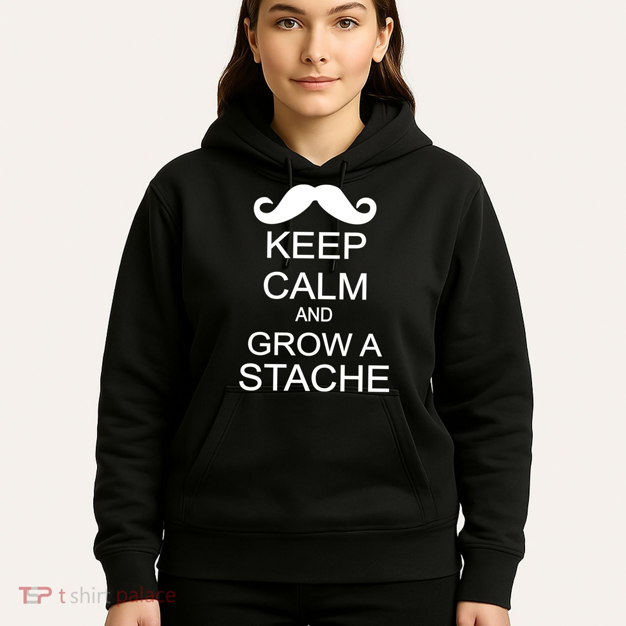 Keep Calm and Grow A Stache Hoodie
