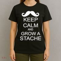 Keep Calm and Grow A Stache T-Shirt thumb 4