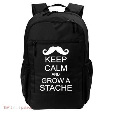 Keep Calm and Grow A Stache Backpack