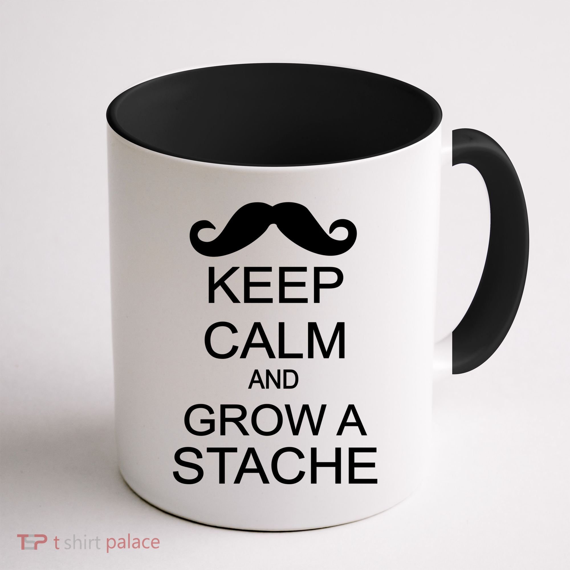 Keep Calm and Grow A Stache Coffee Mug