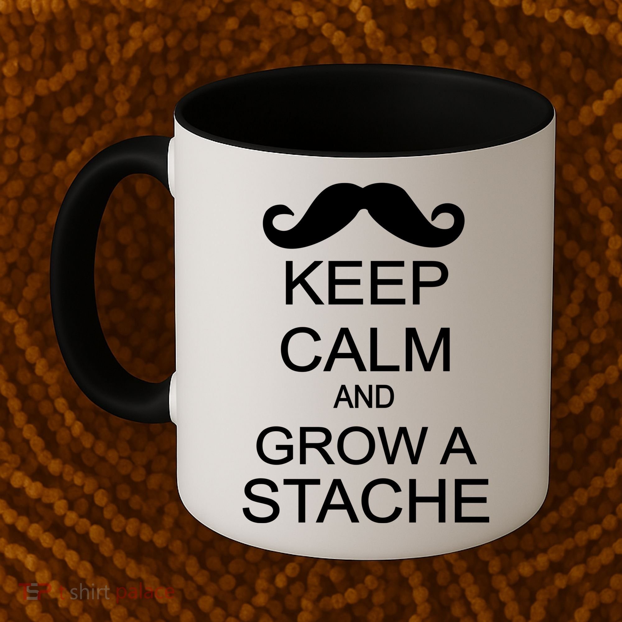 Keep Calm and Grow A Stache Coffee Mug