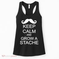 Keep Calm and Grow A Stache Women's Tank Top thumb 0