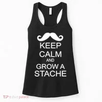 Keep Calm and Grow A Stache Women's Tank Top thumb 0