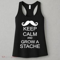 Keep Calm and Grow A Stache Women's Tank Top thumb 3