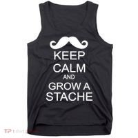 Keep Calm and Grow A Stache Tank Top thumb 0