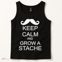 Keep Calm and Grow A Stache Tank Top thumb 2