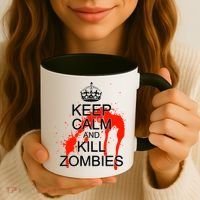 Keep Calm and Kill Zombies Coffee Mug thumb 3