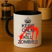 Keep Calm and Kill Zombies Coffee Mug thumb 4