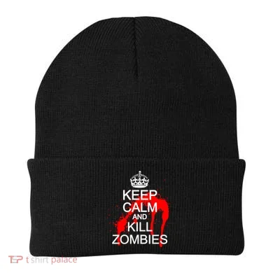 Keep Calm and Kill Zombies Beanie