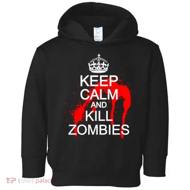 Keep Calm and Kill Zombies Toddler Hoodie