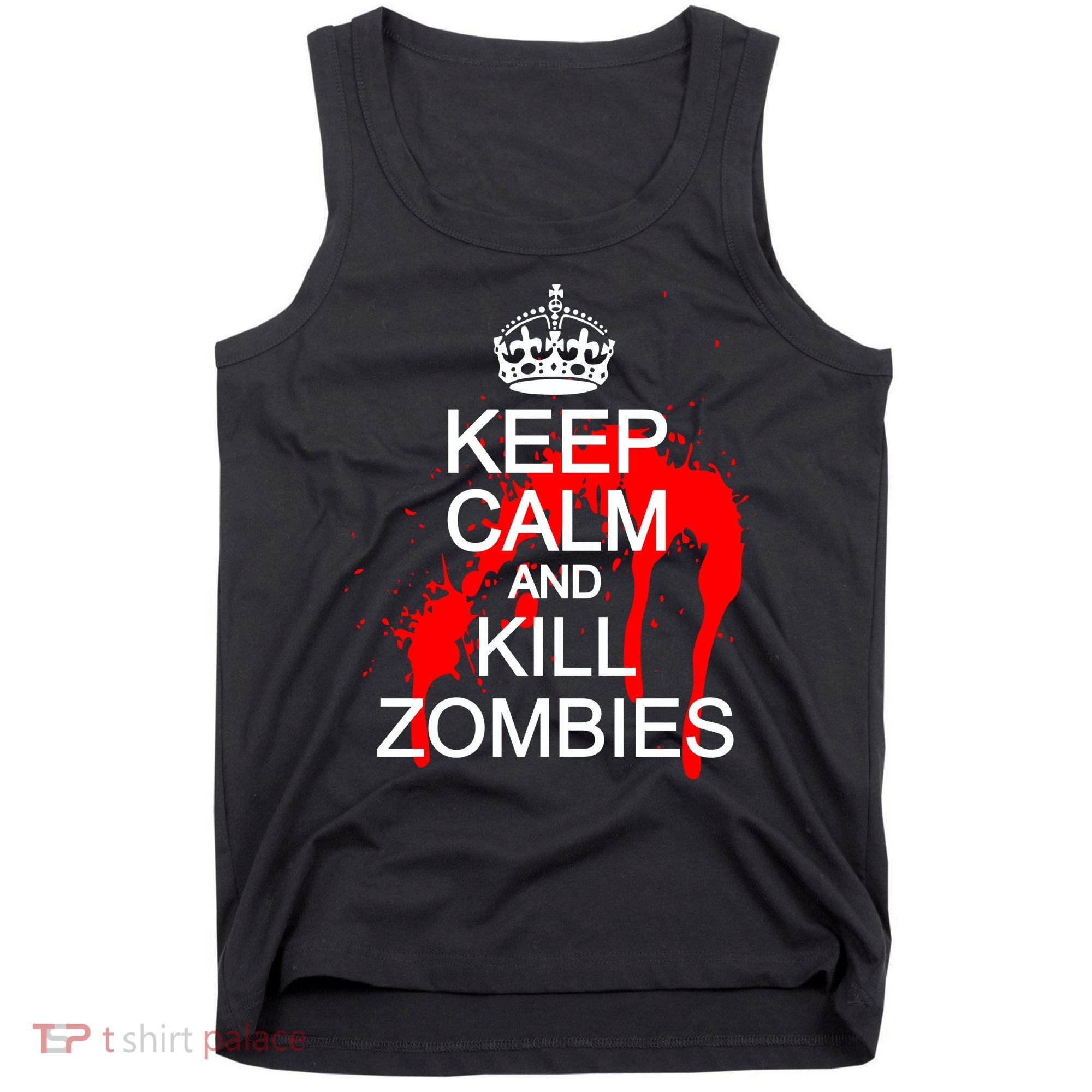 Keep Calm and Kill Zombies Tank Top