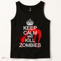 Keep Calm and Kill Zombies Tank Top thumb 2