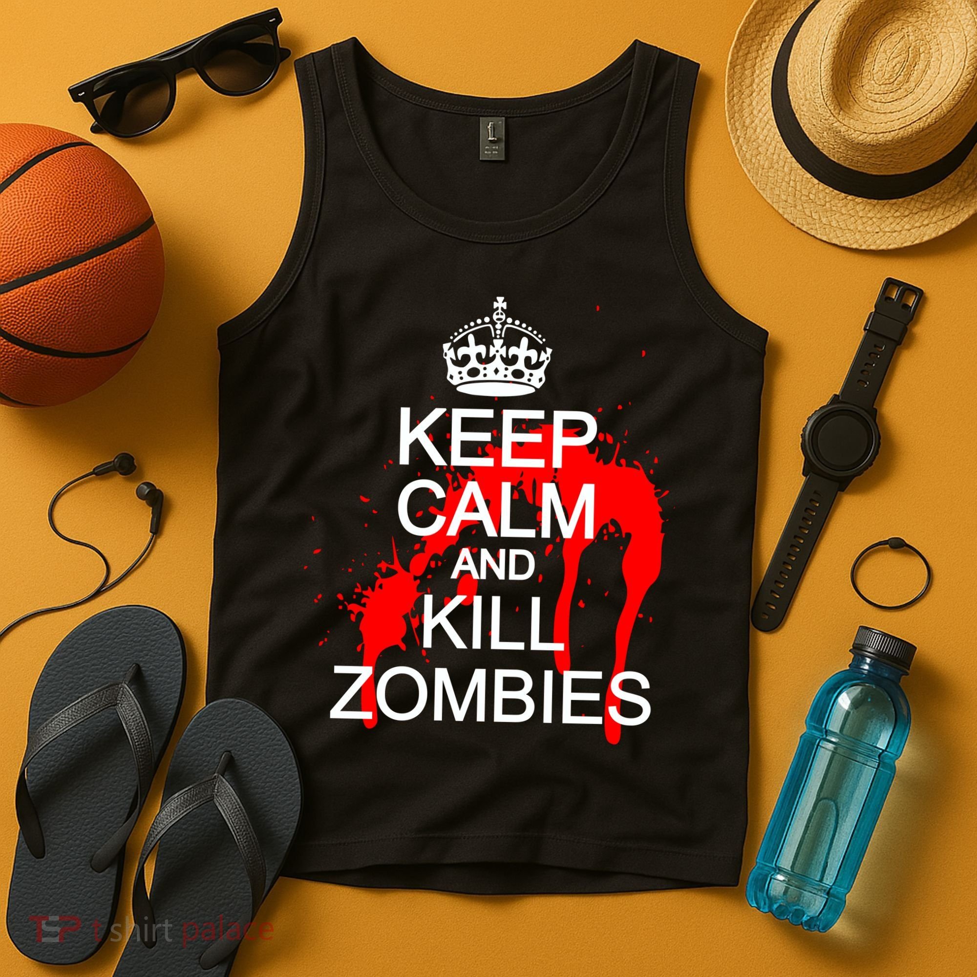 Keep Calm and Kill Zombies Tank Top