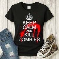 Keep Calm and Kill Zombies Women's T-Shirt thumb 3