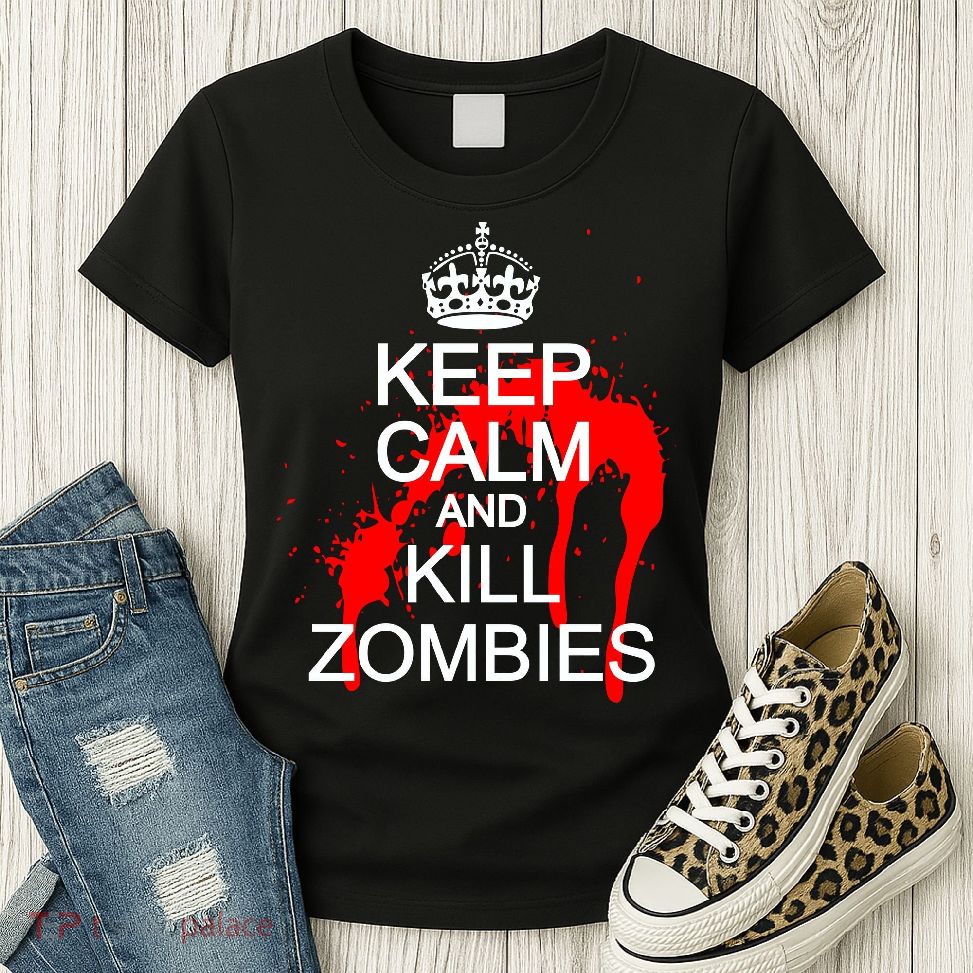 Keep Calm and Kill Zombies Women's T-Shirt