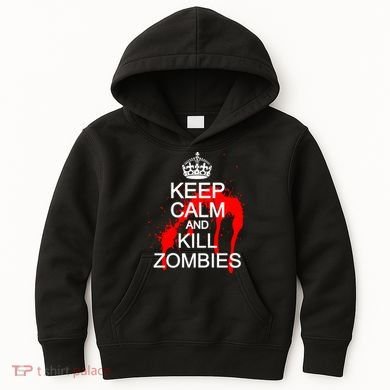 Keep Calm and Kill Zombies Kids Hoodie