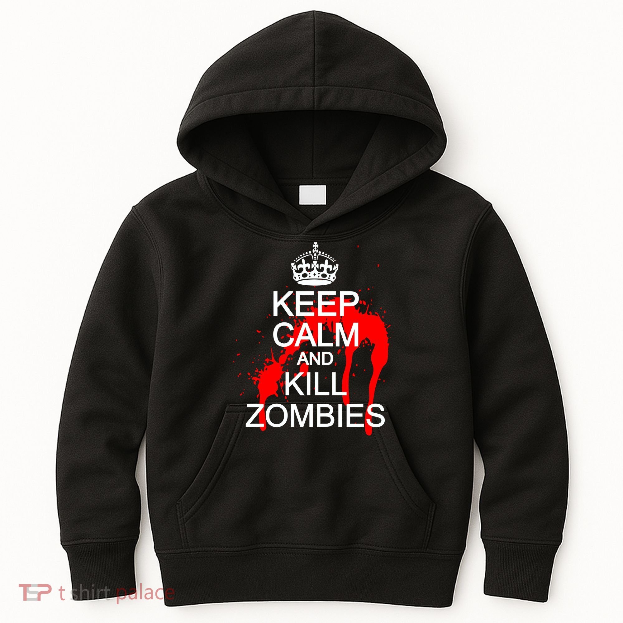 Keep Calm and Kill Zombies Kids Hoodie