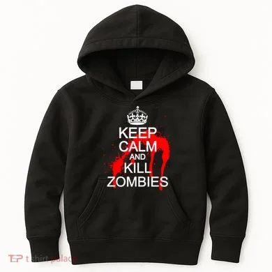 Keep Calm and Kill Zombies Kids Hoodie
