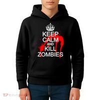 Keep Calm and Kill Zombies Kids Hoodie thumb 4