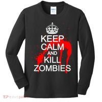 Keep Calm and Kill Zombies Kids Long Sleeve Shirt thumb 0