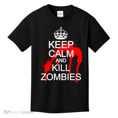 Keep Calm and Kill Zombies Kids T-Shirt