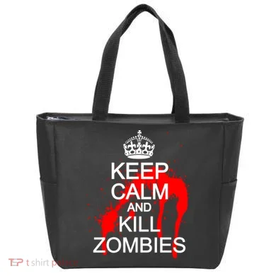 Keep Calm and Kill Zombies Tote Bag