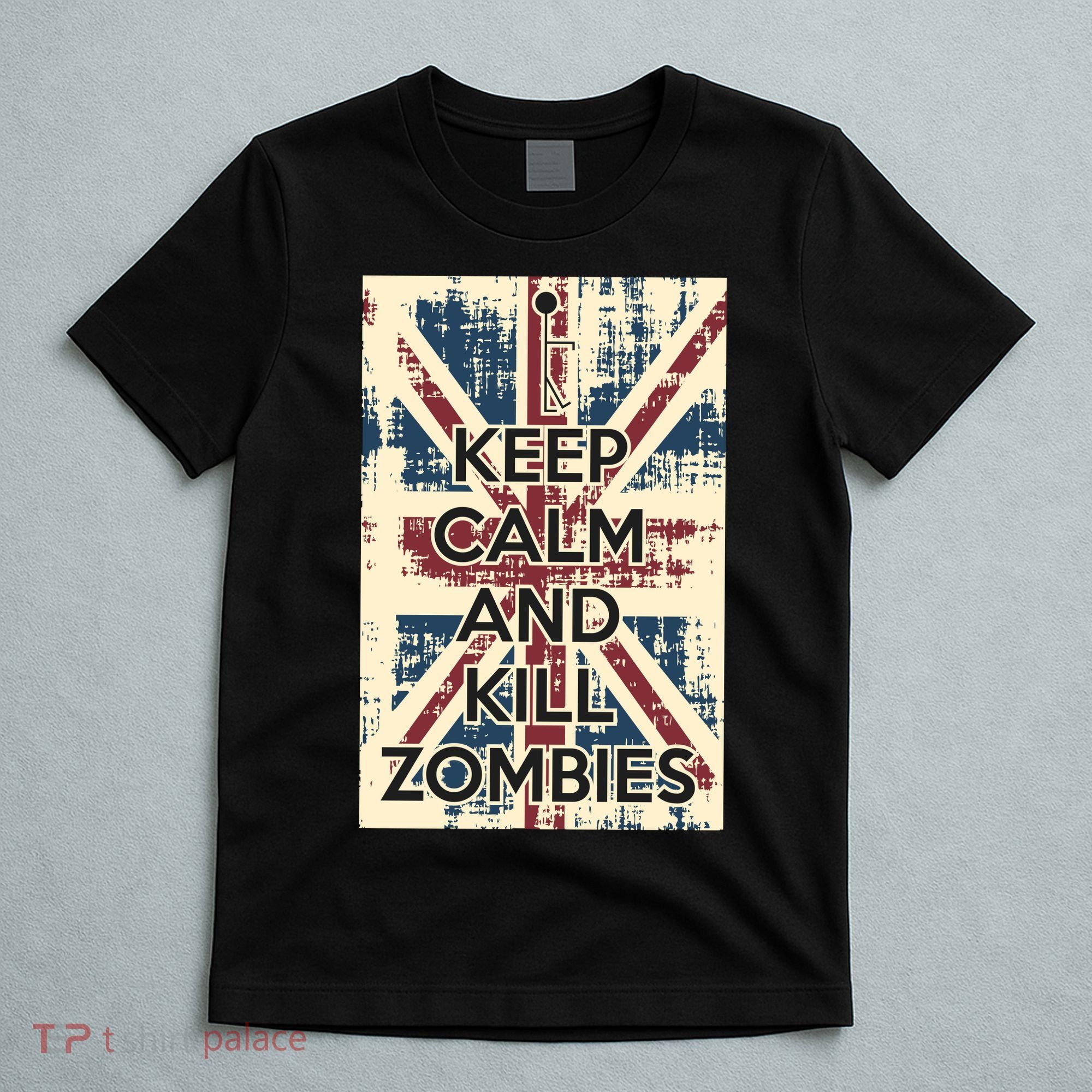 Keep Calm and Kill Zombies Vintage T-Shirt