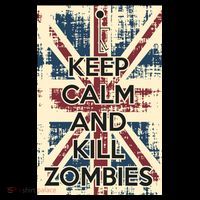 Keep Calm and Kill Zombies Vintage T-Shirt thumb 7