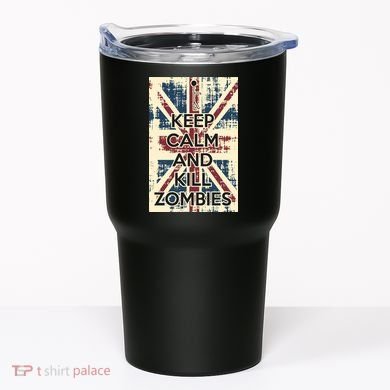 Keep Calm and Kill Zombies Vintage Tumbler