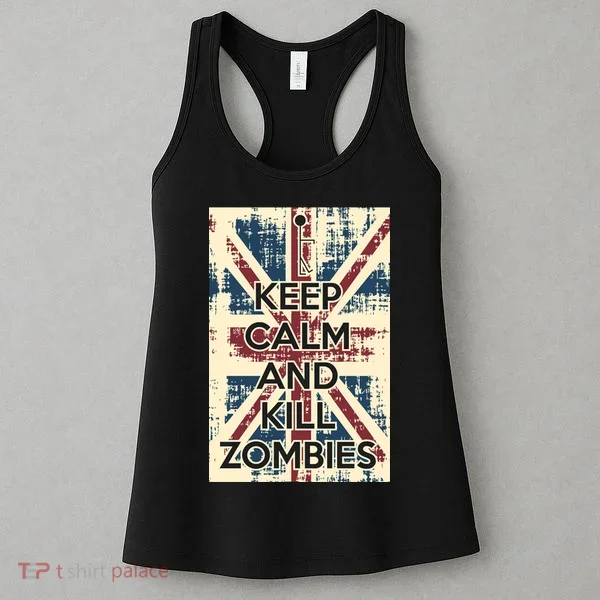 Keep Calm and Kill Zombies Vintage Women's Tank Top