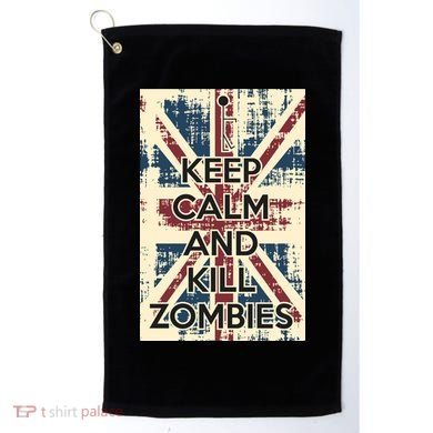 Keep Calm and Kill Zombies Vintage Golf Towel