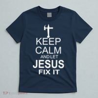 Keep Calm And Let Jesus Fix It T-Shirt thumb 5