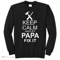 Keep Calm And Let Papa Fix It Sweatshirt thumb 0