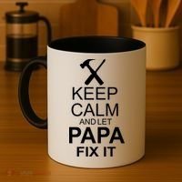 Keep Calm And Let Papa Fix It Coffee Mug thumb 4