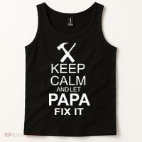 Keep Calm And Let Papa Fix It Tank Top thumb 2