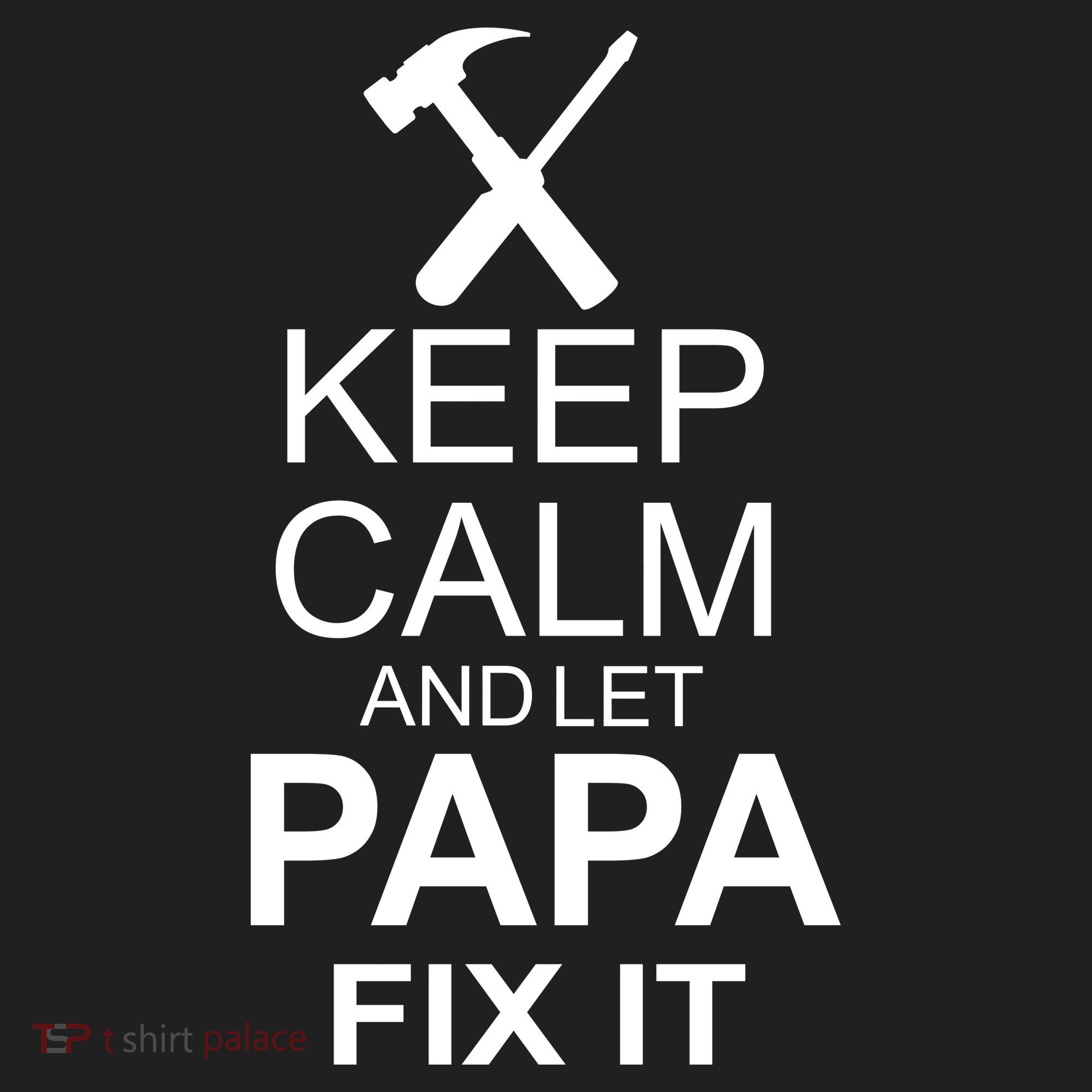 Keep Calm And Let Papa Fix It Golf Towel