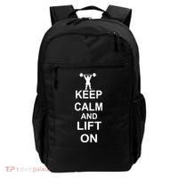 Keep Calm And Lift On Backpack thumb 0