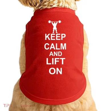 Keep Calm And Lift On Doggie Tank