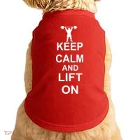 Keep Calm And Lift On Doggie Tank thumb 0