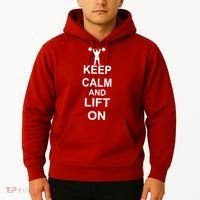 Keep Calm And Lift On Hoodie thumb 2