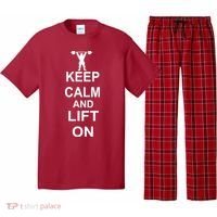 Keep Calm And Lift On Pajama Set thumb 0