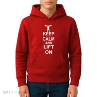 Keep Calm And Lift On Kids Hoodie thumb 4