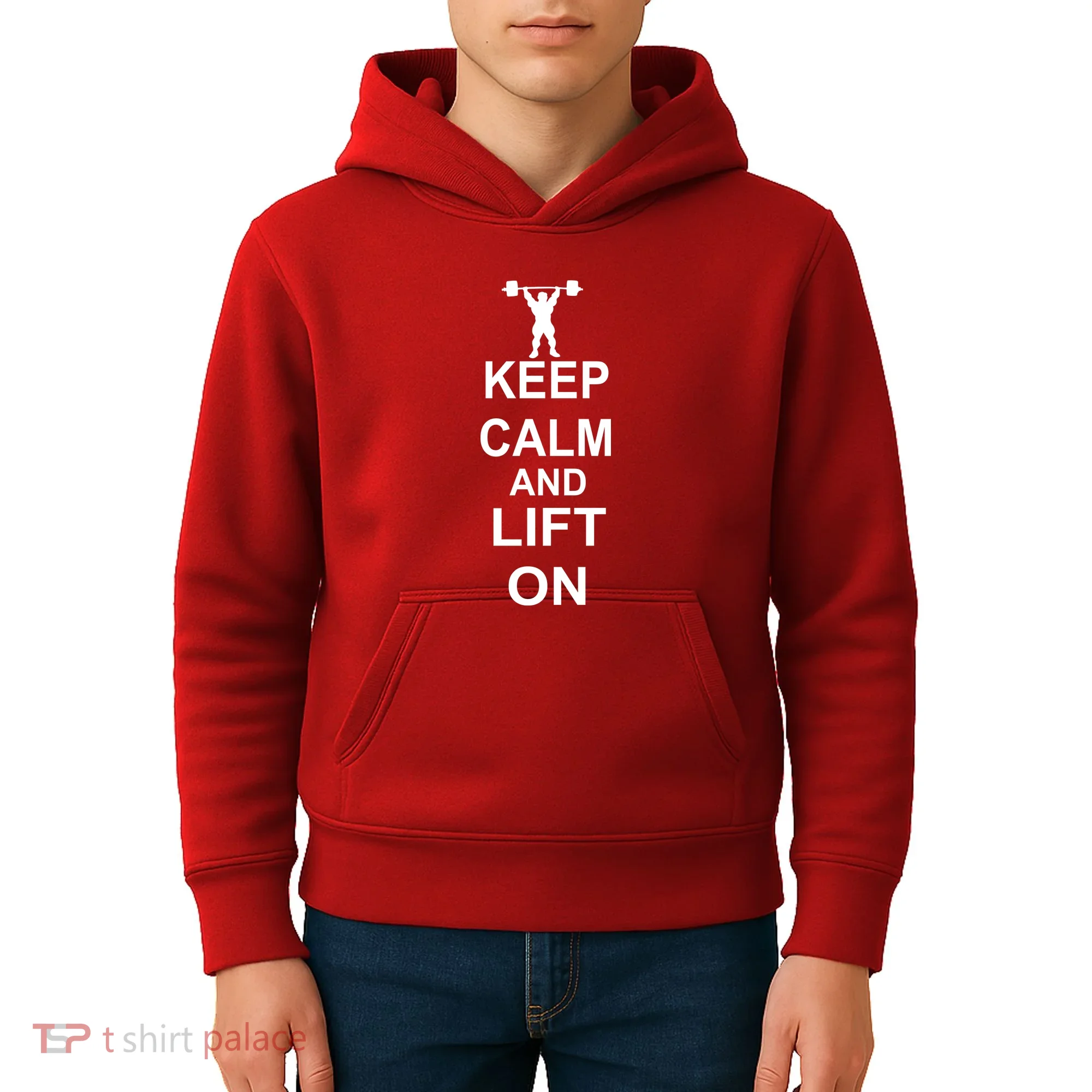 Keep Calm And Lift On Kids Hoodie