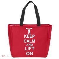 Keep Calm And Lift On Tote Bag thumb 0