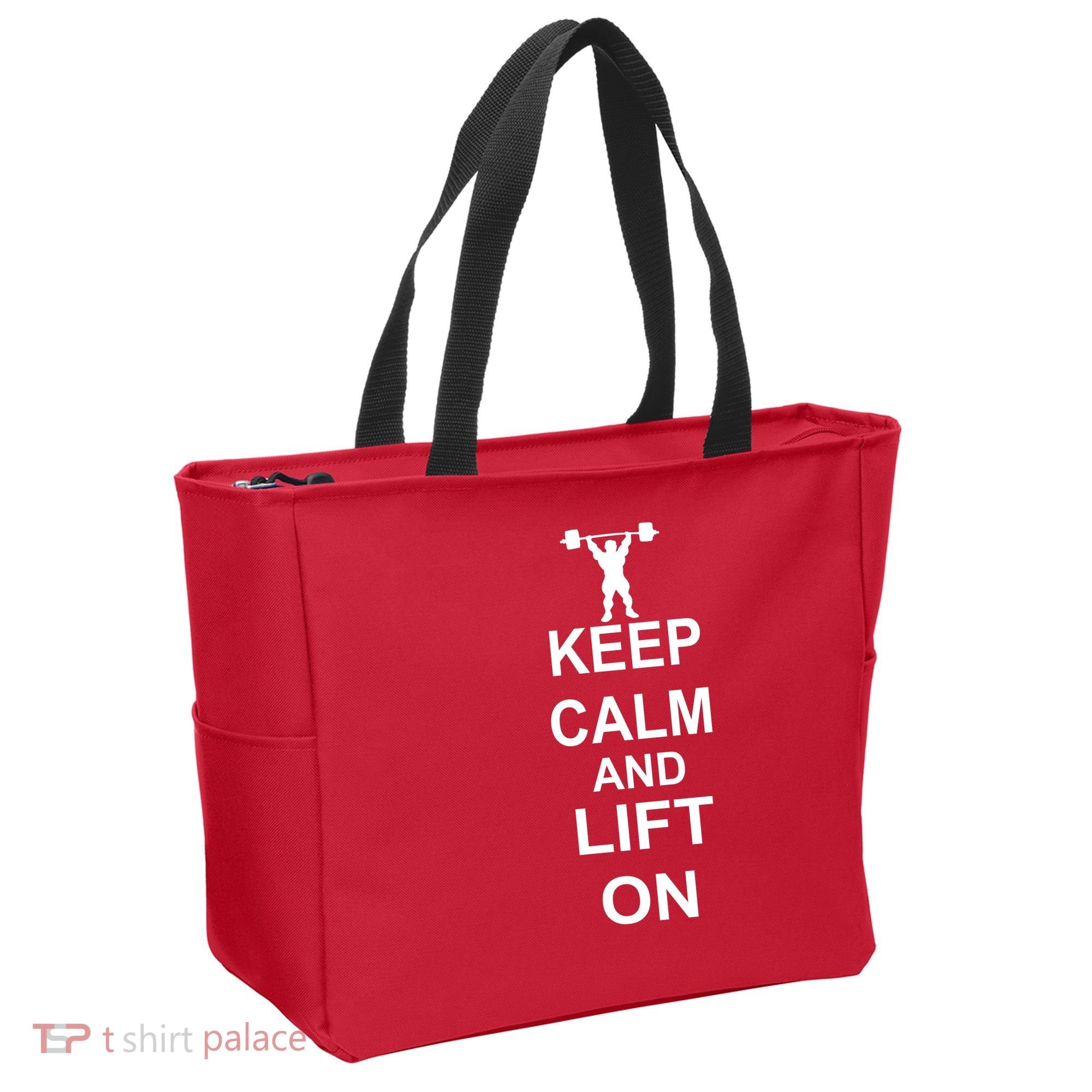 Keep Calm And Lift On Tote Bag