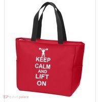 Keep Calm And Lift On Tote Bag thumb 3