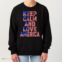 Keep Calm and Love America Women's Sweatshirt thumb 0