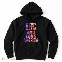 Keep Calm and Love America Hoodie thumb 0